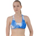 Ombre Criss Cross Racerback Sports Bra View1