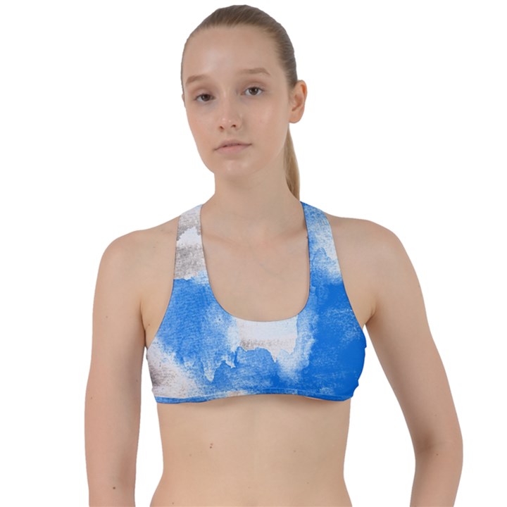 Ombre Criss Cross Racerback Sports Bra