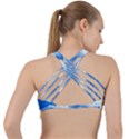 Ombre Criss Cross Racerback Sports Bra View2