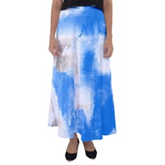 Ombre Flared Maxi Skirt