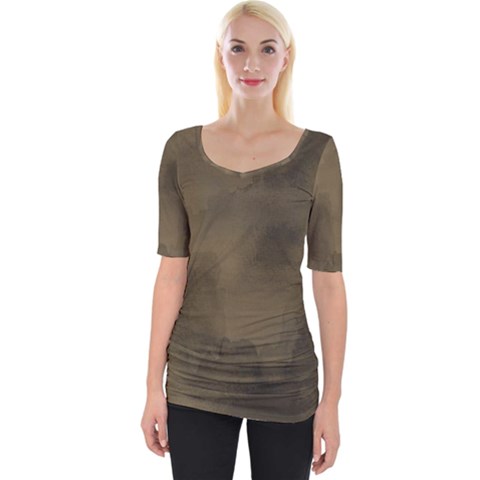 Ombre Wide Neckline Tee by ValentinaDesign