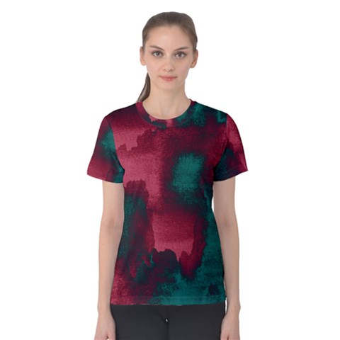 Ombre Women s Cotton Tee by ValentinaDesign