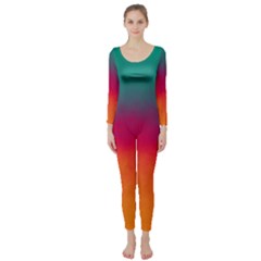 Ombre Long Sleeve Catsuit by ValentinaDesign