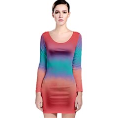 Ombre Long Sleeve Bodycon Dress by ValentinaDesign