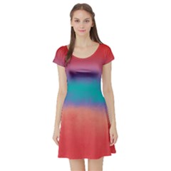 Ombre Short Sleeve Skater Dress by ValentinaDesign