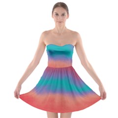 Ombre Strapless Bra Top Dress by ValentinaDesign