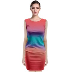 Ombre Classic Sleeveless Midi Dress by ValentinaDesign