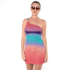 Ombre One Soulder Bodycon Dress by ValentinaDesign