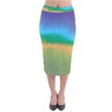 Ombre Velvet Midi Pencil Skirt View1