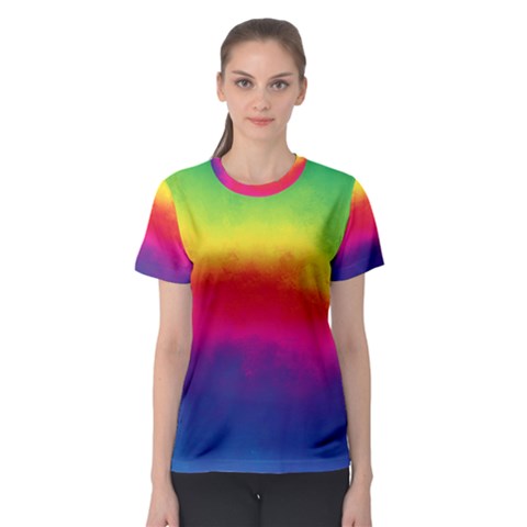 Ombre Women s Sport Mesh Tee by ValentinaDesign