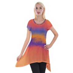 Ombre Short Sleeve Side Drop Tunic by ValentinaDesign