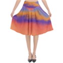 Ombre Flared Midi Skirt View1