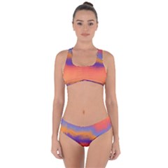 Ombre Criss Cross Bikini Set