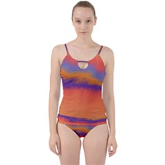 Ombre Cut Out Top Tankini Set by ValentinaDesign