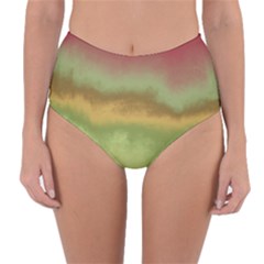 Ombre Reversible High-waist Bikini Bottoms