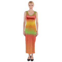 Ombre Fitted Maxi Dress by ValentinaDesign