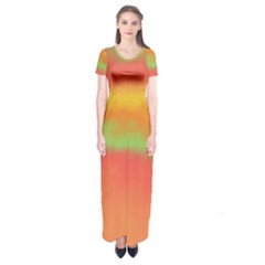 Ombre Short Sleeve Maxi Dress by ValentinaDesign