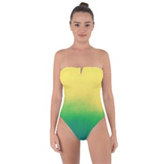 Ombre Tie Back One Piece Swimsuit