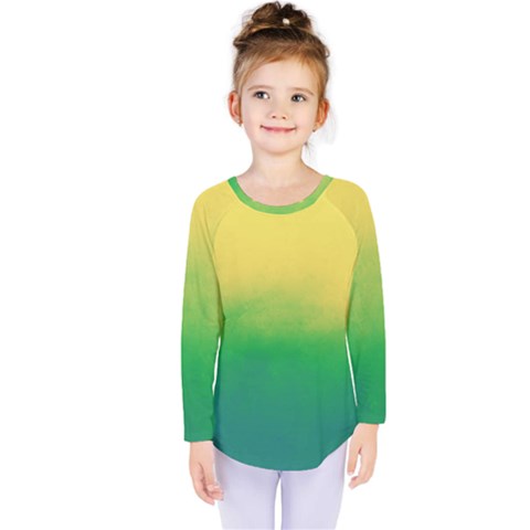 Ombre Kids  Long Sleeve Tee by ValentinaDesign