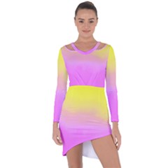 Ombre Asymmetric Cut-out Shift Dress by ValentinaDesign