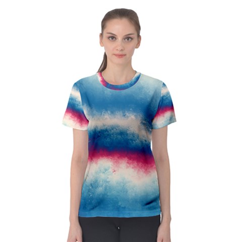 Ombre Women s Sport Mesh Tee by ValentinaDesign