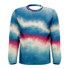 Ombre Men s Long Sleeve Tee by ValentinaDesign