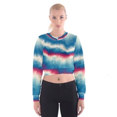 Ombre Cropped Sweatshirt by ValentinaDesign