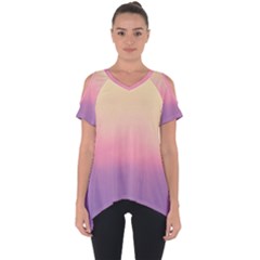 Ombre Cut Out Side Drop Tee