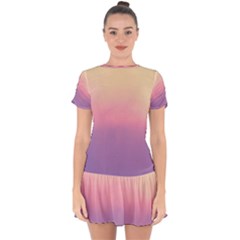 Ombre Drop Hem Mini Chiffon Dress by ValentinaDesign