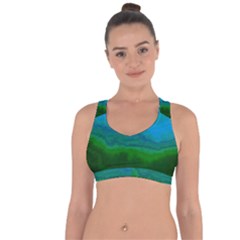 Ombre Cross String Back Sports Bra