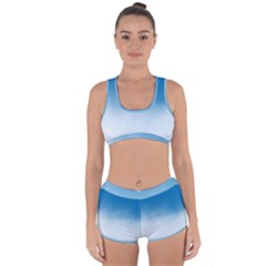 Ombre Racerback Boyleg Bikini Set