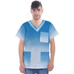 Ombre Men s V-neck Scrub Top