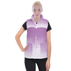 Ombre Women s Button Up Puffer Vest by ValentinaDesign