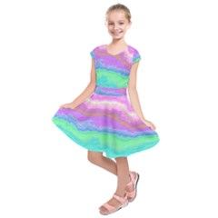 Ombre Kids  Short Sleeve Dress