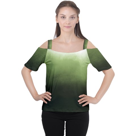 Ombre Cutout Shoulder Tee by ValentinaDesign