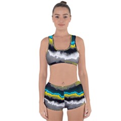 Ombre Racerback Boyleg Bikini Set by ValentinaDesign