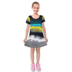 Ombre Kids  Short Sleeve Velvet Dress by ValentinaDesign