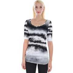 Ombre Wide Neckline Tee