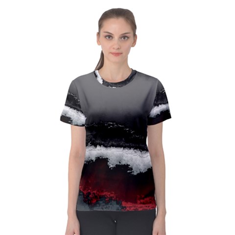 Ombre Women s Sport Mesh Tee by ValentinaDesign