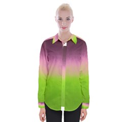 Ombre Womens Long Sleeve Shirt