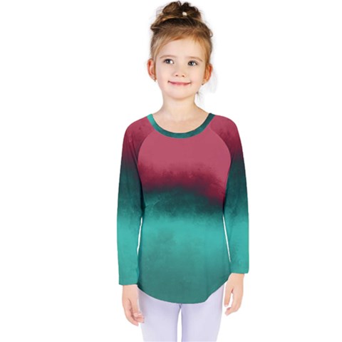 Ombre Kids  Long Sleeve Tee by ValentinaDesign