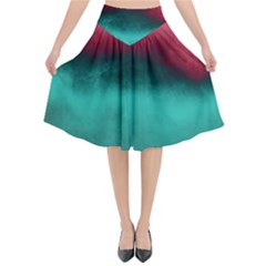 Ombre Flared Midi Skirt by ValentinaDesign