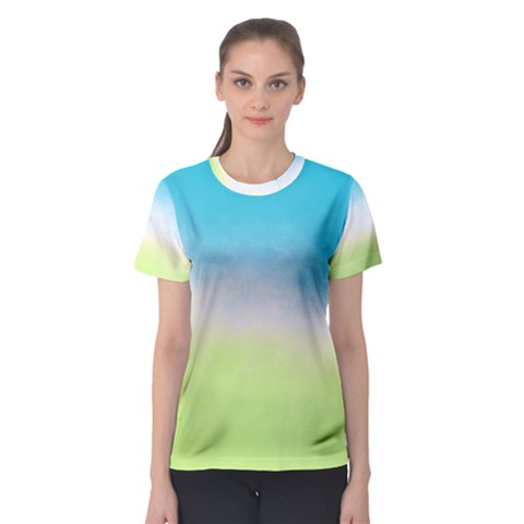 Ombre Women s Sport Mesh Tee by ValentinaDesign