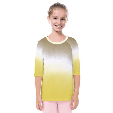 Ombre Kids  Quarter Sleeve Raglan Tee by ValentinaDesign