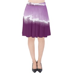 Ombre Velvet High Waist Skirt