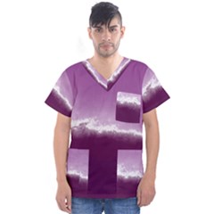 Ombre Men s V-neck Scrub Top