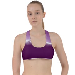 Ombre Criss Cross Racerback Sports Bra