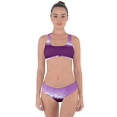 Ombre Criss Cross Bikini Set by ValentinaDesign