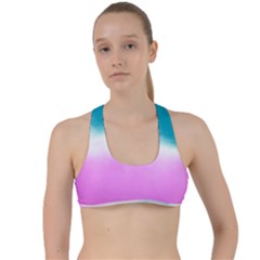 Ombre Criss Cross Racerback Sports Bra