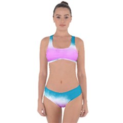 Ombre Criss Cross Bikini Set by ValentinaDesign